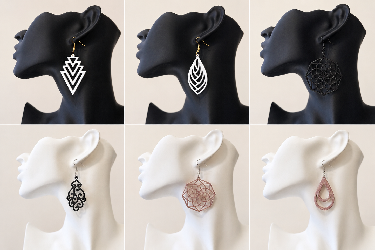 3D Printed Boho Earrings
