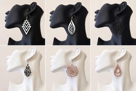 3D Printed Boho Earrings